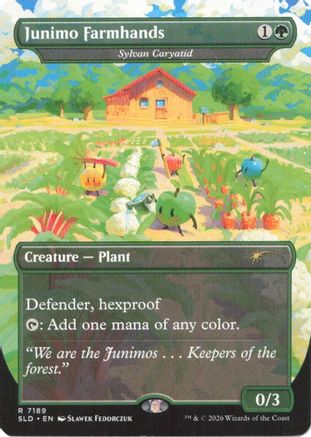 Junimo Farmhands - Sylvan Caryatid  [Foil]  (SLD-7189) - [Secret Lair Drop Series]