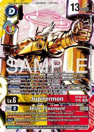 Jupitermon // Wide Plasment (SP) (BT26-033) - [Timeless Bonds] Foil