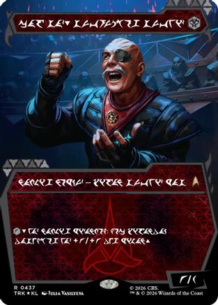 General Chang, Cold Warrior (Showcase) (0437) (Klingon)  [Foil]  (TRK-437) - [Star Trek]