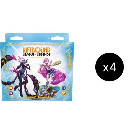 Riftbound Radiance - Showdown Decks: Evelynn vs Seraphine Display