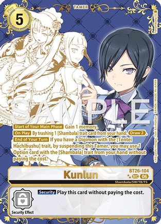 Kunlun (Rare Pull) (BT26-104) - [Timeless Bonds] Foil