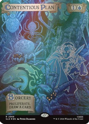 Contentious Plan (Out Of Sight Foil)  [Foil]  (SLD-2568) - [Secret Lair Drop Series]