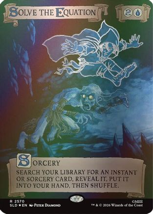 Solve the Equation (2570) (Out Of Sight Foil)  [Foil]  (SLD-2570) - [Secret Lair Drop Series]