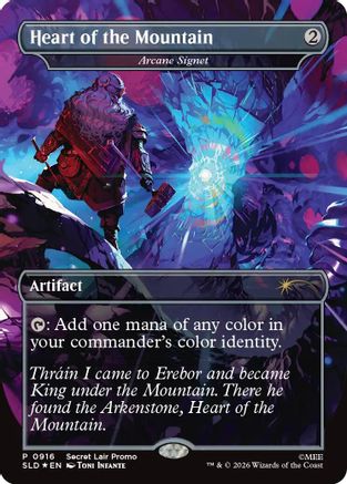 Heart of the Mountain - Arcane Signet  [Foil]  (SLD-916) - [Secret Lair Drop Series]