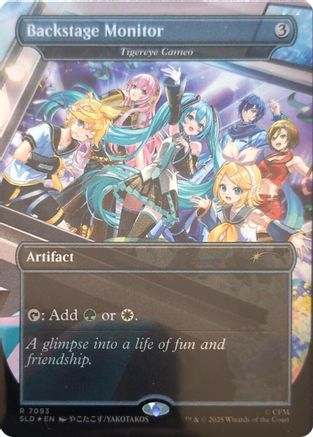Backstage Monitor - Tigereye Cameo  [Foil]  (SLD-7093) - [Secret Lair Drop Series]
