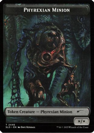 Phyrexian Minion (SLD) // Angel (LCI) Double-sided Token  (SLD-2446 // 2) - [Secret Lair Drop Series]