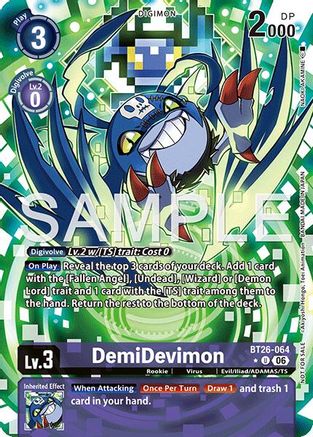 DemiDevimon (Alternate Art) (BT26-064) - [Timeless Bonds] Foil