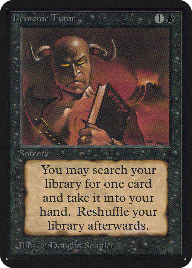 Demonic Tutor [Alpha Edition] - Trinity Hobby