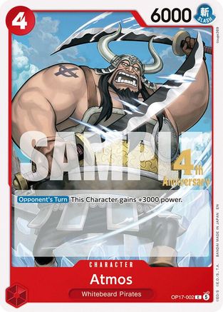 Atmos (OP17-002) - [The World's Strongest Warriors Release Event Cards]