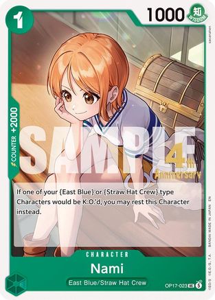 Nami (023) (OP17-023) - [The World's Strongest Warriors Release Event Cards]