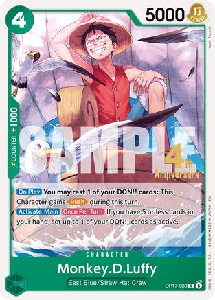 Monkey.D.Luffy (030) (OP17-030) - [The World's Strongest Warriors Release Event Cards]