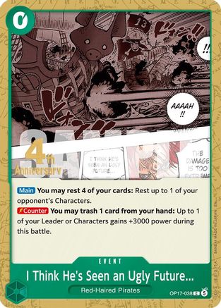 I Think He's Seen an Ugly Future... (OP17-038) - [The World's Strongest Warriors Release Event Cards]