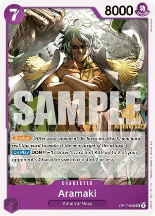 Aramaki (OP17-059) - [The World's Strongest Warriors Release Event Cards]