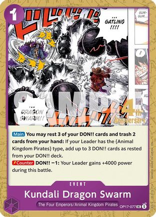 Kundali Dragon Swarm (OP17-077) - [The World's Strongest Warriors Release Event Cards]