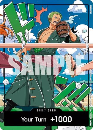 DON!! Card (World United) (Zoro) - [One Piece Promotion Cards] Foil