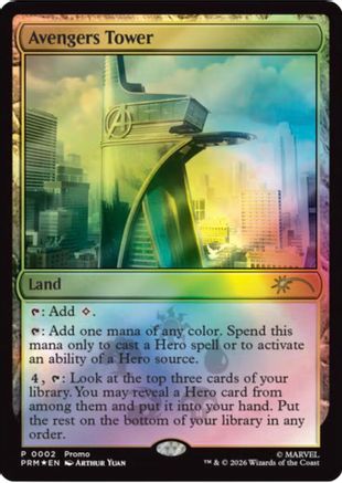 Avengers Tower  [Foil]  (UMP-002) - [Unique and Miscellaneous Promos]