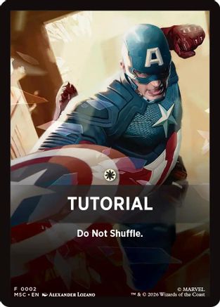 Tutorial Theme Card (0002)  (MSC-002) - [Commander: Marvel Super Heroes]