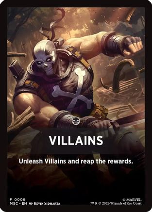 Villains Theme Card  (MSC-006) - [Commander: Marvel Super Heroes]