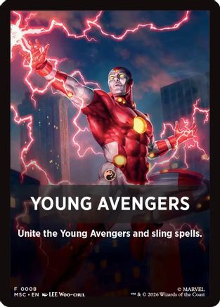 Young Avengers Theme Card (0008)  (MSC-008) - [Commander: Marvel Super Heroes]
