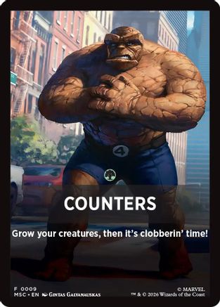 Counters Theme Card  (MSC-009) - [Commander: Marvel Super Heroes]