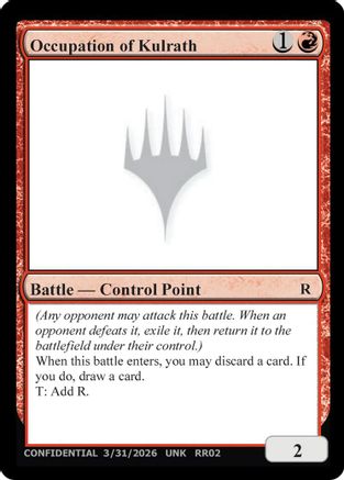 Occupation of Kulrath  (UNK-) - [Un-Known Event Playtest Cards]