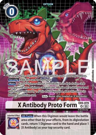 X Antibody Proto Form (Tamer's Selection Box Ver. X Antibody) (EX5-070) - [Digimon Promotion Cards] Foil