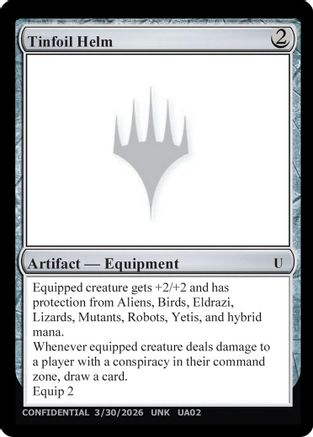Tinfoil Helm  (UNK-) - [Un-Known Event Playtest Cards]