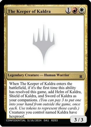 The Keeper of Kaldra  (UNK-) - [Un-Known Event Playtest Cards]