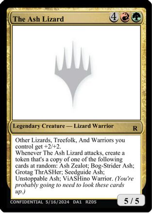 The Ash Lizard  (UNK-) - [Un-Known Event Playtest Cards]