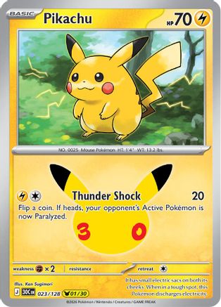 Pikachu - (023/128) Holofoil [ME 30th Celebration]