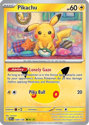 Pikachu - (028/128) Holofoil [ME 30th Celebration]