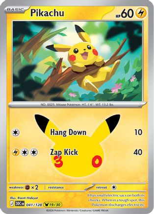 Pikachu - (041/128) Holofoil [ME 30th Celebration]