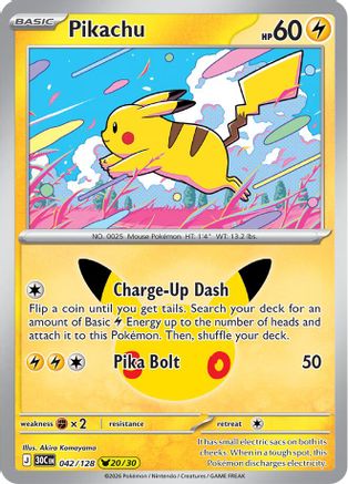 Pikachu - (042/128) Holofoil [ME 30th Celebration]