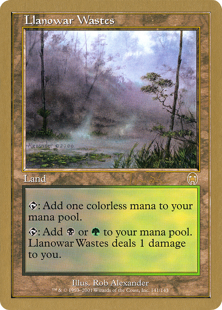 Llanowar Wastes (Jan Tomcani) [Decks de championnat du monde 2001] 