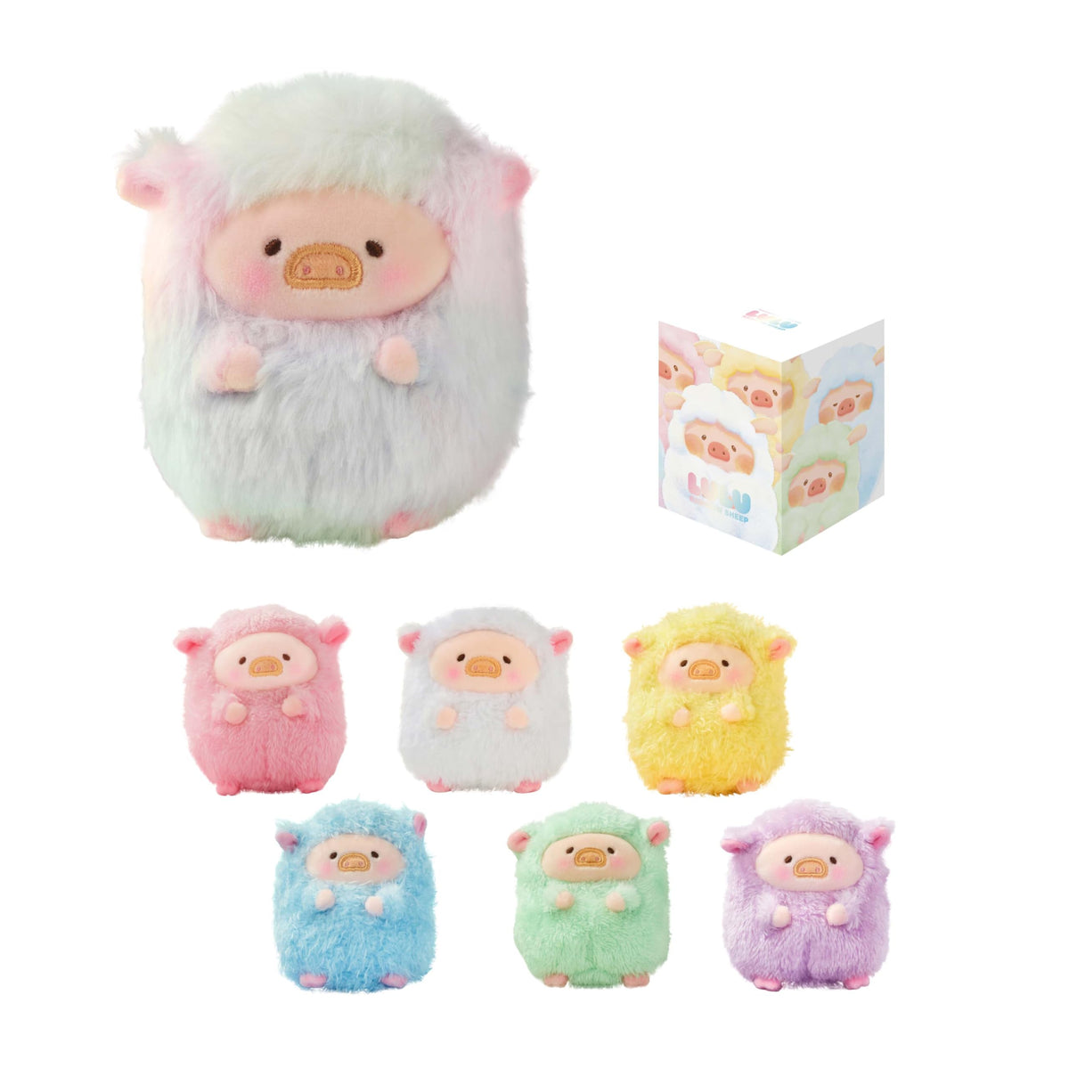 LuLu the Piggy - LuLu Rainbow Sheep Plush Blindbox