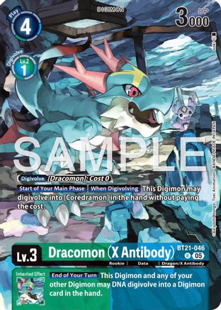 Dracomon (X Antibody) (Tamer's Selection Box Ver. X Antibody) (BT21-046) - [Digimon Promotion Cards] Foil