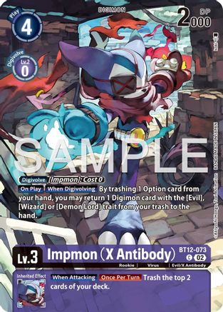 Impmon (X Antibody) (Tamer's Selection Box Ver. X Antibody) (BT12-073) - [Digimon Promotion Cards] Foil