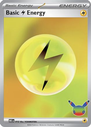 Basic Lightning Energy - 012 (30th Celebration) - (12) Holofoil [MEE Mega Evolution Energies]