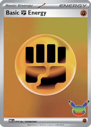 Basic Fighting Energy - 014 (30th Celebration) - (14) Holofoil [MEE Mega Evolution Energies]
