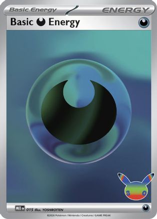 Basic Darkness Energy - 015 (30th Celebration) - (15) Holofoil [MEE Mega Evolution Energies]