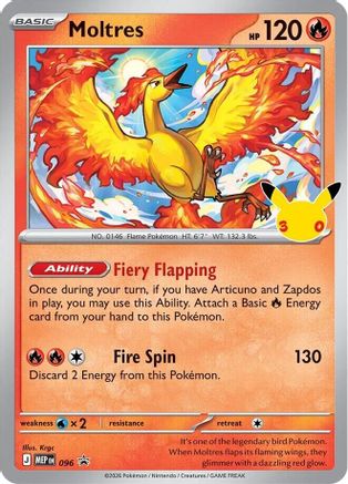 Moltres - 096 (30th Celebration) - (096) Holofoil [ME Mega Evolution Promo]