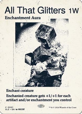 All That Glitters (0001)  (SLZ-001) - [Secret Lair x MSCHF: The Zeta Set]