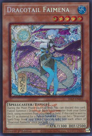 Dracotail Faimena (Alternate Art) [26LP-EN002] - Limited Pack World Championship 2026 1st Edition - Secret Rare