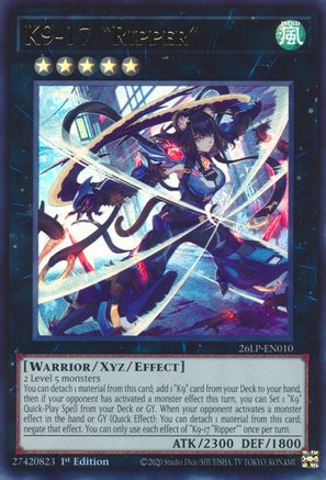 K9-17 Ripper [26LP-EN010] - Limited Pack World Championship 2026 1st Edition - Ultra Rare