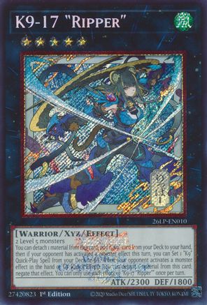 K9-17 Ripper (Alternate Art) [26LP-EN010] - Limited Pack World Championship 2026 1st Edition - Secret Rare