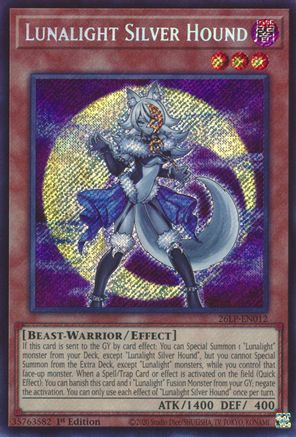 Lunalight Silver Hound (Secret Rare) [26LP-EN012] - Limited Pack World Championship 2026 1st Edition - Secret Rare