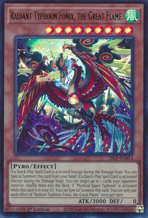 Radiant Typhoon Fonix, the Great Flame [26LP-EN014] - Limited Pack World Championship 2026 1st Edition - Ultra Rare