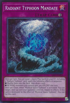 Radiant Typhoon Mandate (Secret Rare) [26LP-EN015] - Limited Pack World Championship 2026 Limited - Secret Rare