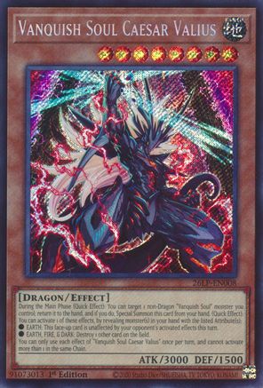 Vanquish Soul Caesar Valius (Secret Rare) [26LP-EN008] - Limited Pack World Championship 2026 1st Edition - Secret Rare