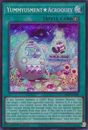 YummyusmentAcroquey (Secret Rare) [26LP-EN007] - Limited Pack World Championship 2026 1st Edition - Secret Rare